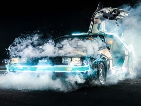 Time machine Delorean from Back to the future – BTTF
